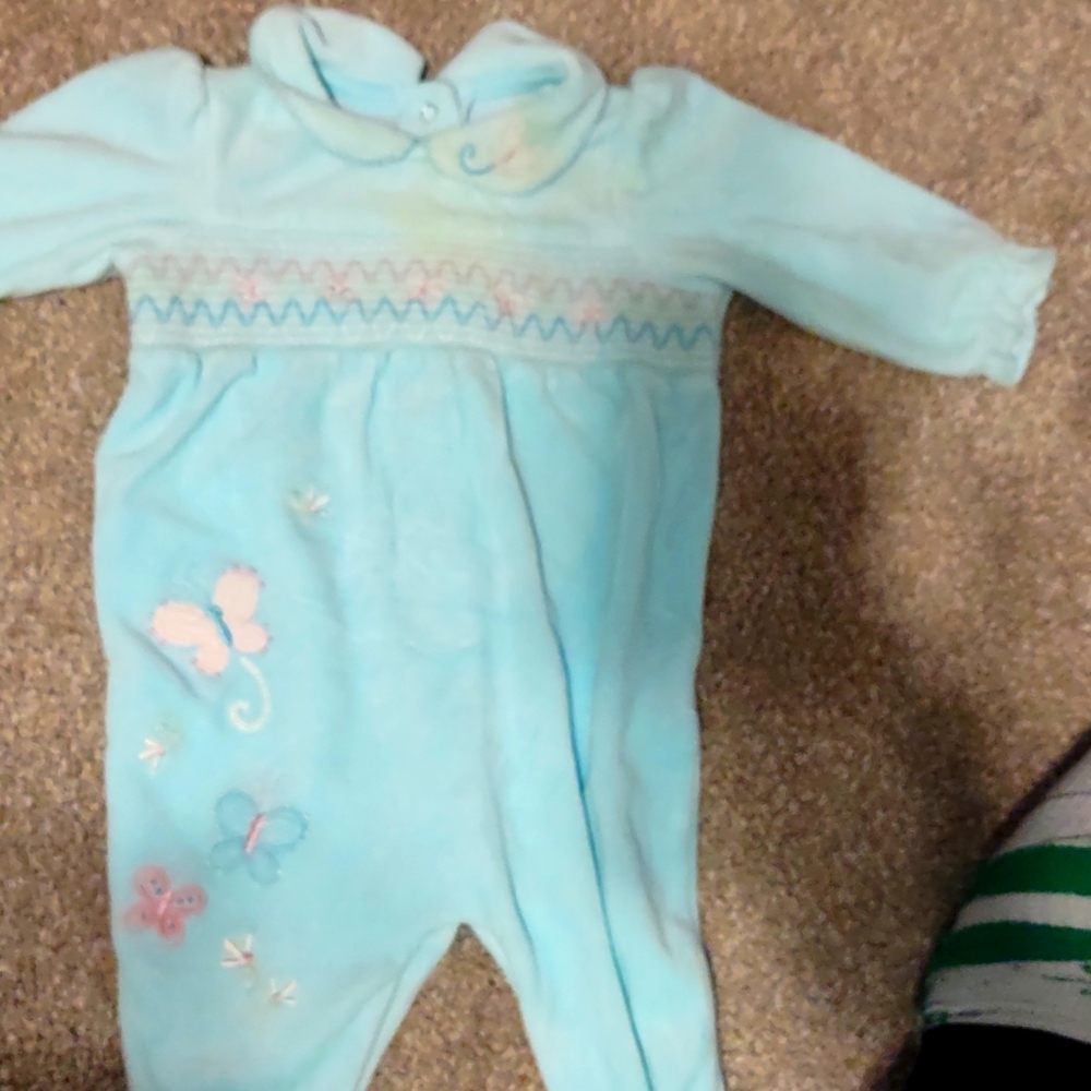 Vintage girls bodysuit with feet